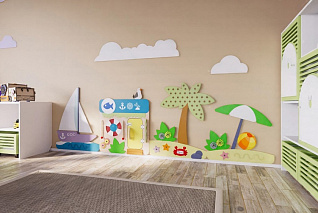 Декоративно-развивающая панель "Летние каникулы" «Умничка»