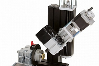 Конструктор модульных станков с ЧПУ UNIMAT CNC. Комплект двигателей и контроллер 5-ти осный