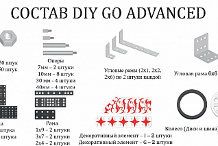 Робототехнический конструктор Robo kit DIY GO Расширенный