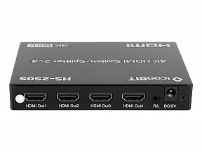 Коммутатор, усилитель распределитель IconBIT [HS-2505] 2х4, поддержка 4K60