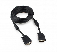 Кабель VGA-5M, 5м, 15M/15M, тройн.экран, феррит.кольца, пакет