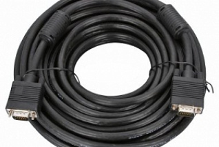 Кабель CS VGA HDB 15P (M) to (M), с ферритовыми кольцами, 15м
