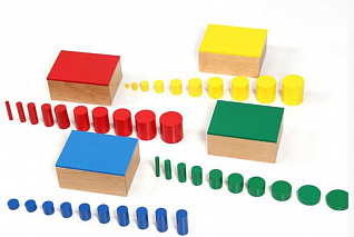 Развивающий игровой набор: Работа с блоками-вкладышами "Монтессори"