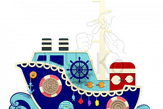 Развивающая панель Корабль