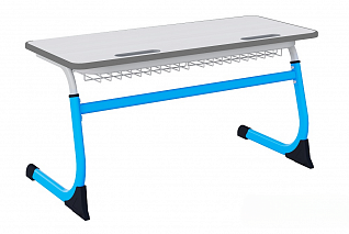 Двухместная парта с регулировкой высоты «Smarty Blue»