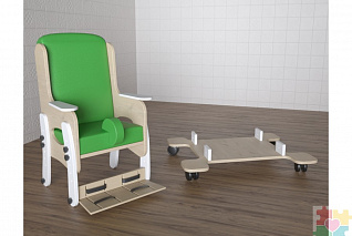 Стул для ребенка с ОВЗ стационарный с мобильной платформой Инклюзив «Адаптация» №4