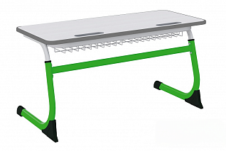 Двухместная парта с регулировкой высоты «Smarty Green»