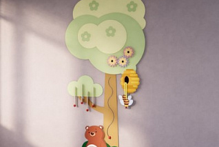 Настенная панель "Мишка под деревом" «Умничка»