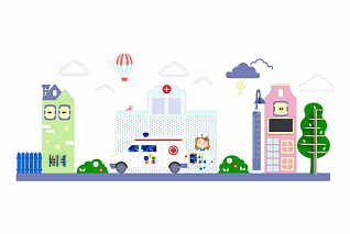 Декоративно-развивающая панель "Поликлиника" «Умничка»