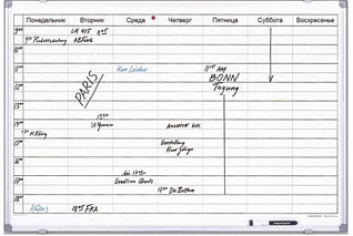 Планинг Magnetoplan "На неделю"CC,930х630мм,7дн.нед.,20строк