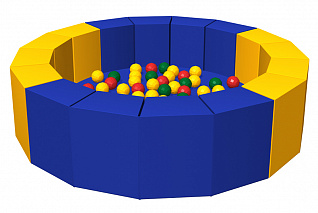 Сухой бассейн с шариками 16 граней