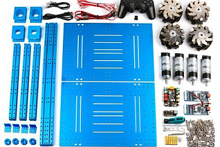 Платформа на всенаправленных колёсах Mecanum Wheel Robot Kit with Orion and Handle P1010046