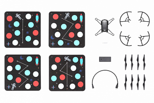 ОБРАЗОВАТЕЛЬНЫЙ КОМПЛЕКТ  КВАДРОКОПТЕРА DJI TELLO EDU СТАНДАРТНЫЙ