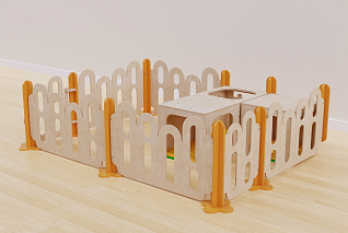 Модульный игровой манеж из коллекции «НЕГА» №4 (большой)