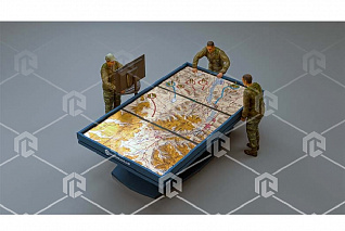 Интерактивный макет местности тактического поля (На базе 1х92” Touch) ProgramLab