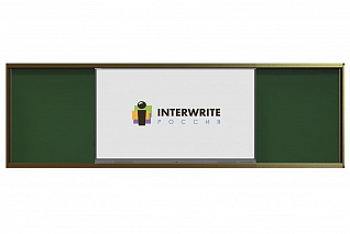 Комплект рельсовой системы с классной доской IGB1M и интерактивной панелью Interwrite 65