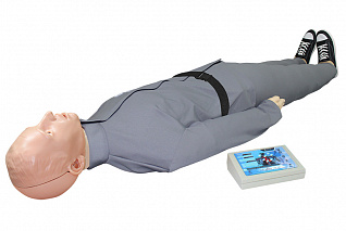 "Александр М-06" тренажер-манекен взрослого пострадавшего для отработки приемов сердечно-легочной реанимации (голова, туловище, конечности) с контроллером Zarnitza