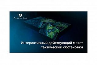 Интерактивный макет местности тактического поля (На базе 2х75”) ProgramLab