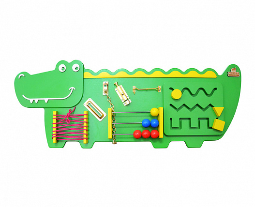 Бизиборд Крокодильчик