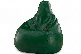 Кресло-мешок из экокожи тёмно-зелёное «АЛМА»