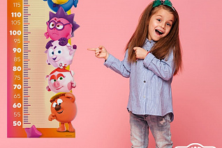 Ростомер СМЕШАРИКИ до 130 см 3D