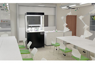 Потолочная система для кабинета химии KM-ES-05 с 1 рукавом, 6+1 модулей