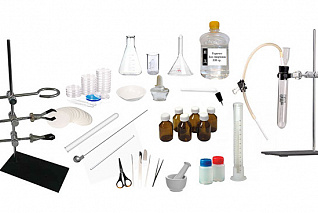 Комплект посуды и оборудования для ученических опытов (физика, химия, биология).