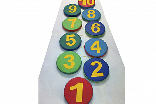 Мягкий игровой набор "Змейка-шагайка" с цифрами 10 шт